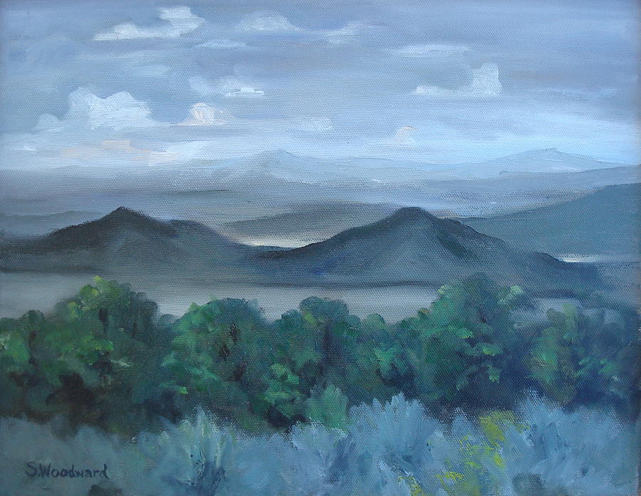 West from Cristobal Painting by Susan Woodward