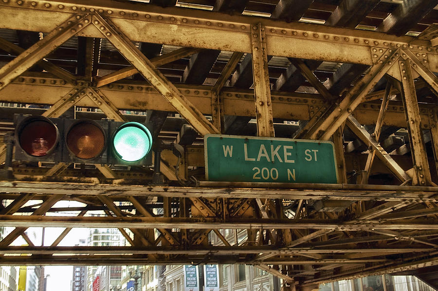 West Lake Street Signage Photograph by Thomas Woolworth