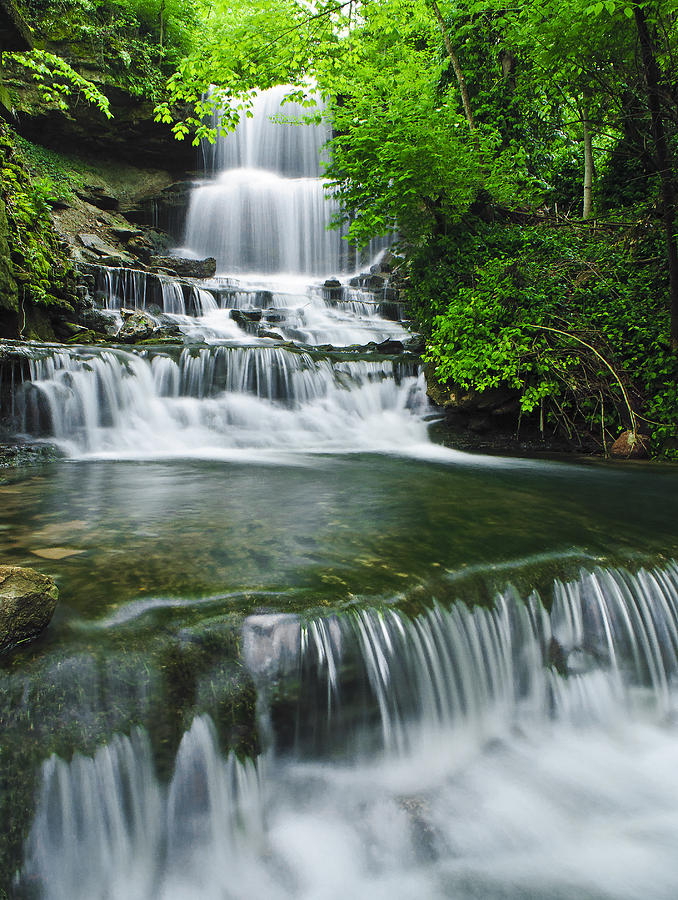 West Milton Cascades Photograph by Tim Meredith - Fine Art America