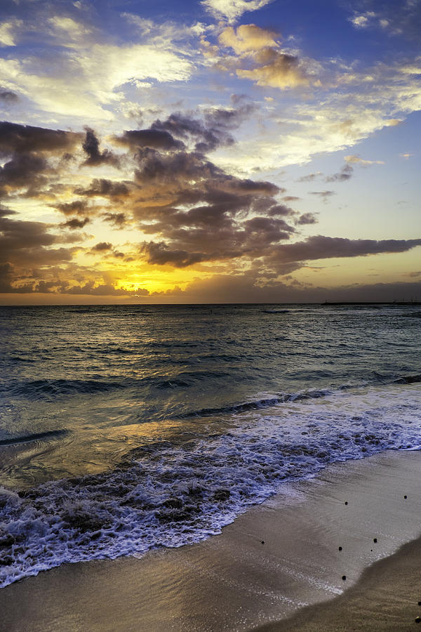 Sunset Photograph - West Oahu Sunset by Rob Tullis