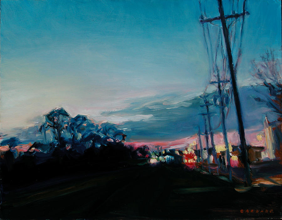 Sunset Painting - West on 70 by Jesse Gardner