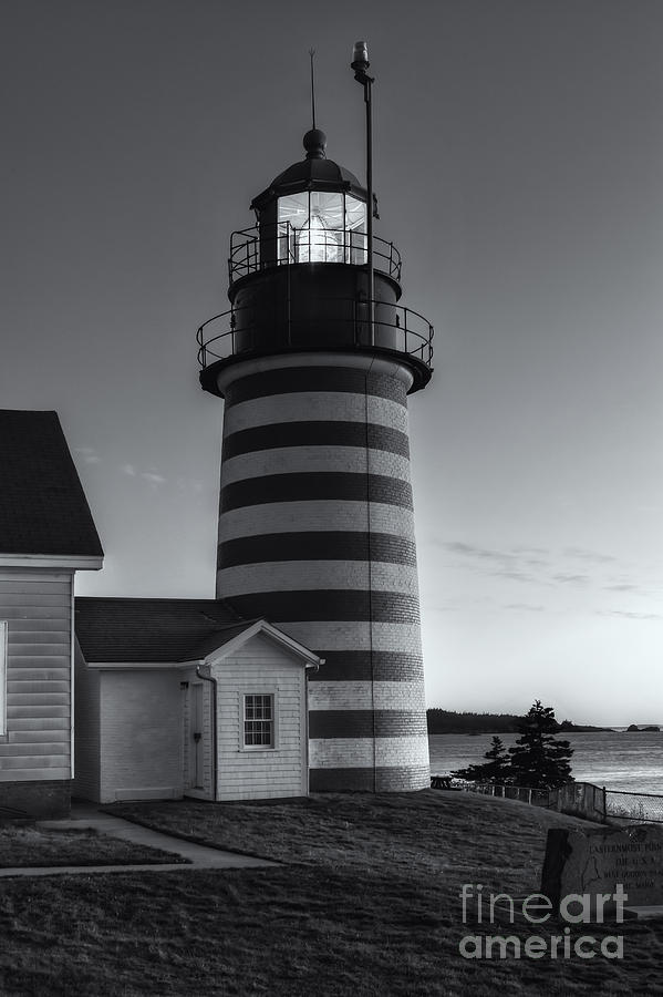 West Quoddy Head Light at Dawn II Photograph by Clarence Holmes