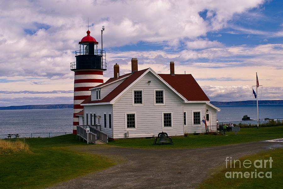 West Quoddy Head Light.  Photograph by New England Photography