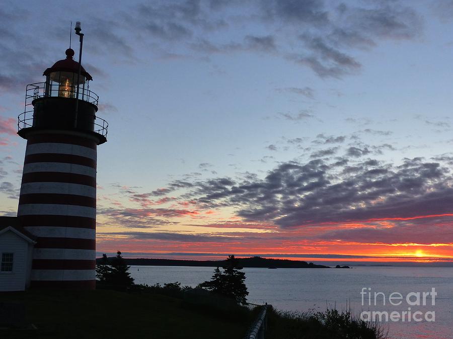 West Quoddy Head Lighthouse Sunrise by Christine Stack West Quoddy Head Lighthouse Sunrise by Christine Stack