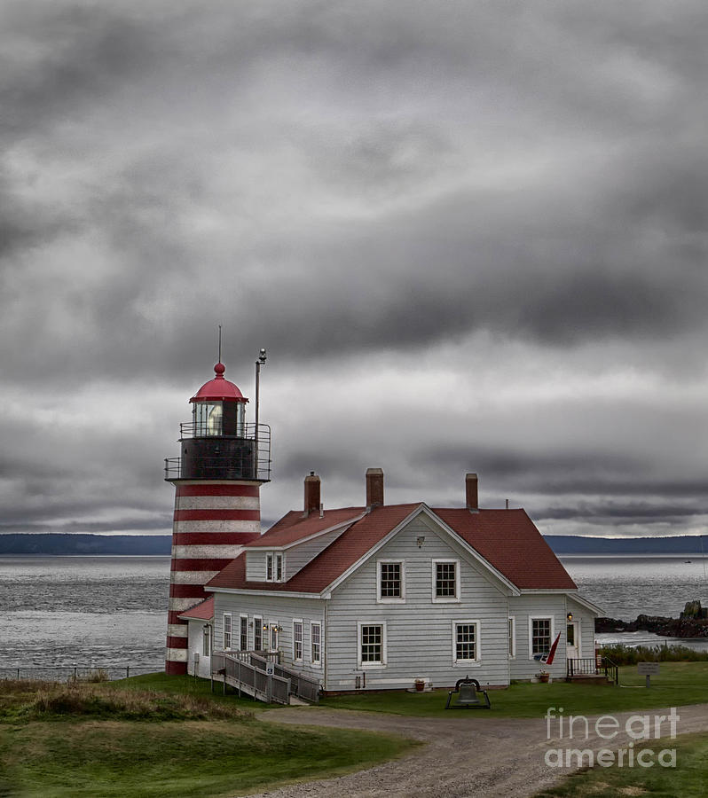 West Quoddy Lighthouse Photograph by Jerry Fornarotto