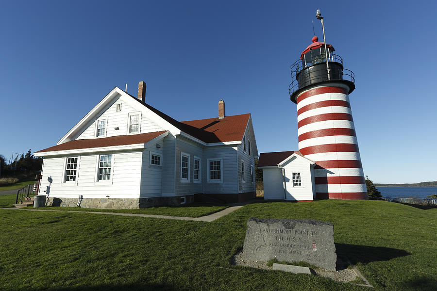 West Quoddy Lighthouse Lubec Maine Photograph by Scott Leslie