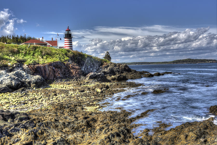 West Quoddy Lubec Maine Lighthouse Photograph