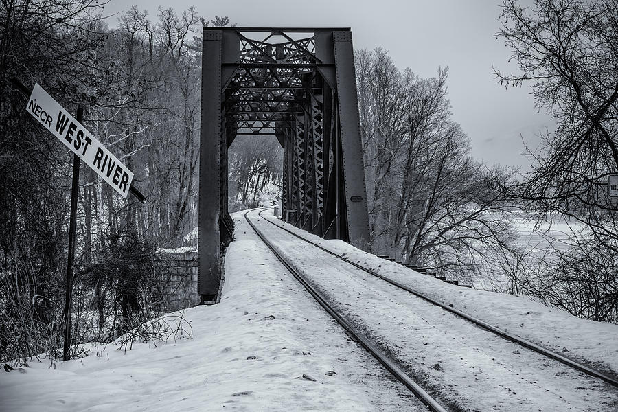 West River RR Bridge Photograph by Tom Singleton
