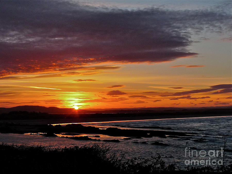 West Sands Sunset Photograph by Deborah Smolinske