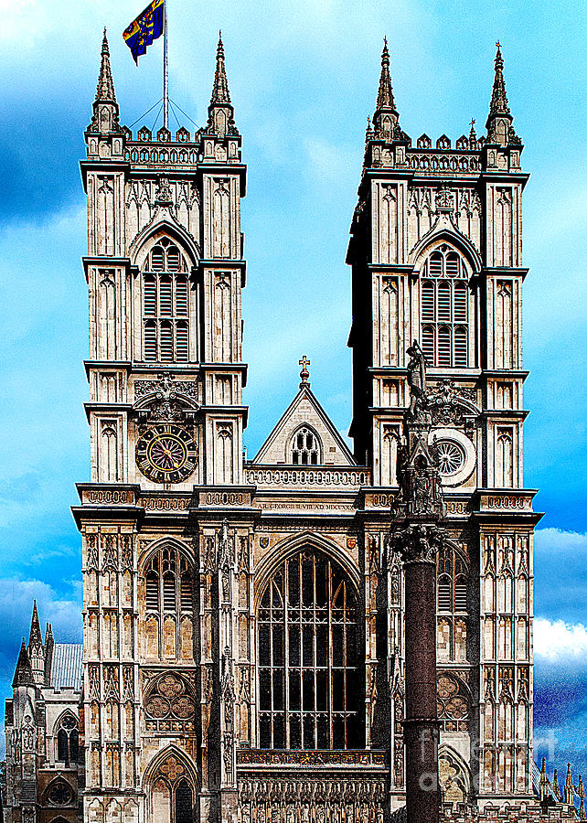West Towers of Westminster Abbey Photograph by Mary Jane Armstrong