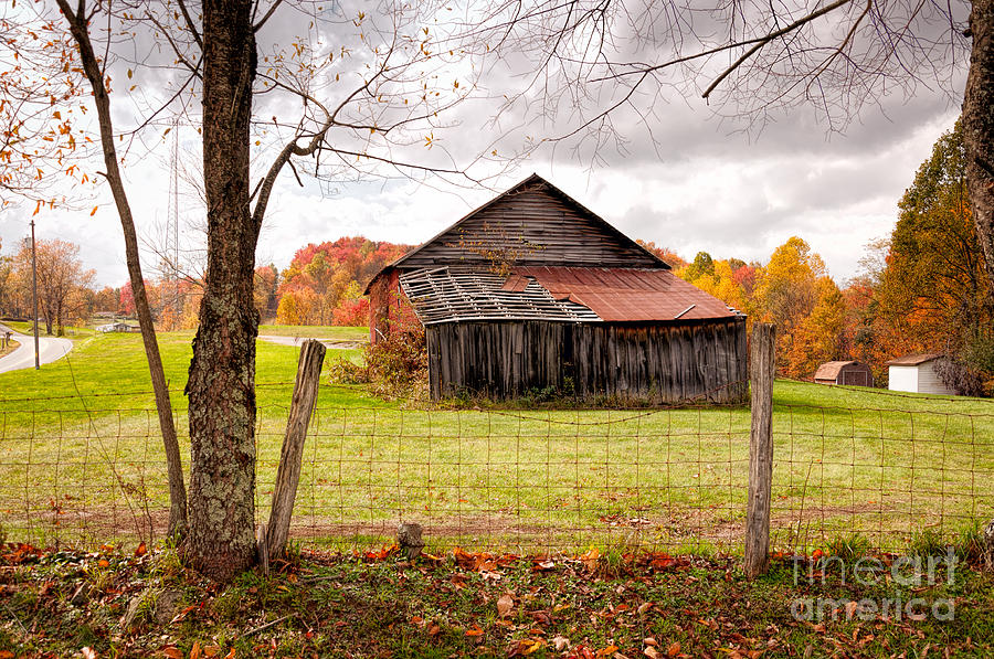 West Virginia Barn in Fall Photograph by Kathleen K Parker