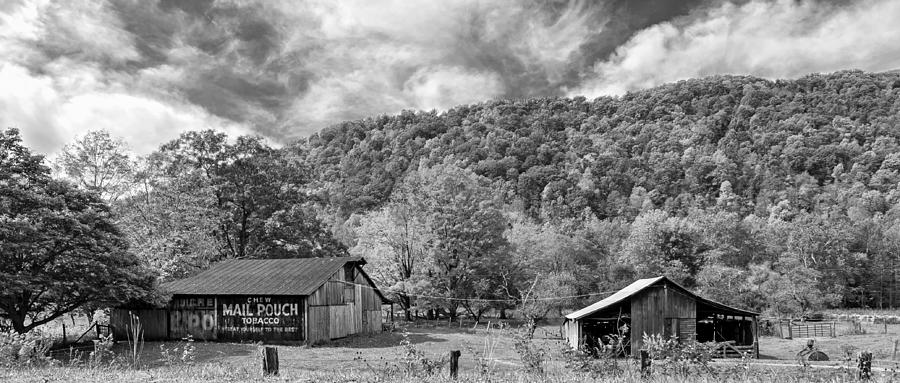 Barn Photograph - West Virginia Barns monochrome by Steve Harrington