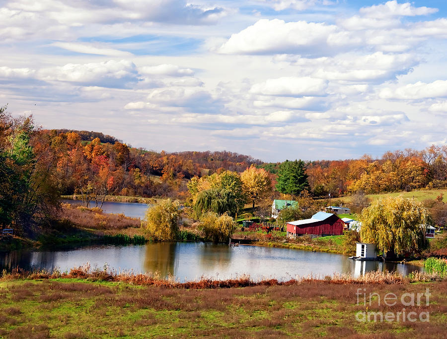 West Virginia Farm Landscape in Fall  Photograph by Kathleen K Parker