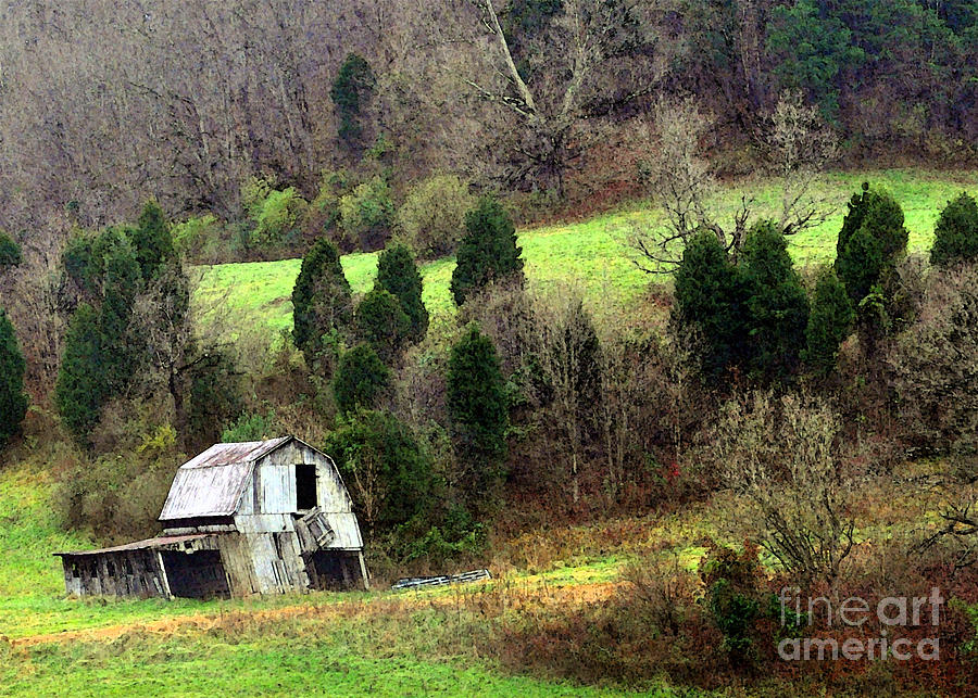 Barn Photograph - West Virginia Mountain Barn by Lydia Holly
