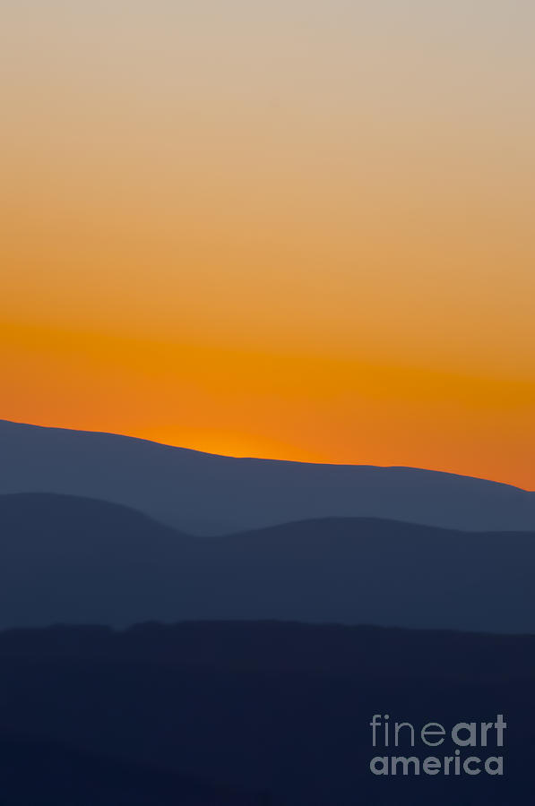 West Virginia mountain sunset Photograph by Dan Friend