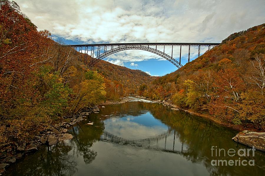 National Parks Photograph - West Virginia Steel Arch Bridge by Adam Jewell