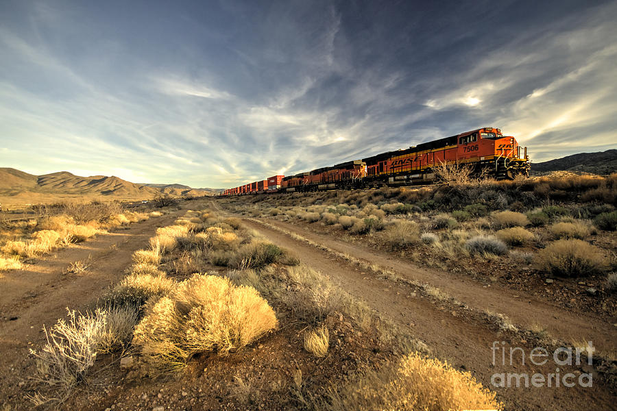 Santa Fe Photograph - Westbound Freight  by Rob Hawkins