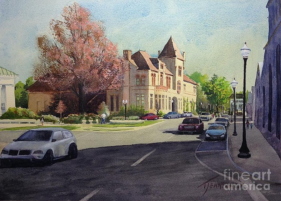 Architecture Painting - Westerly Library by Tom Jennerwein