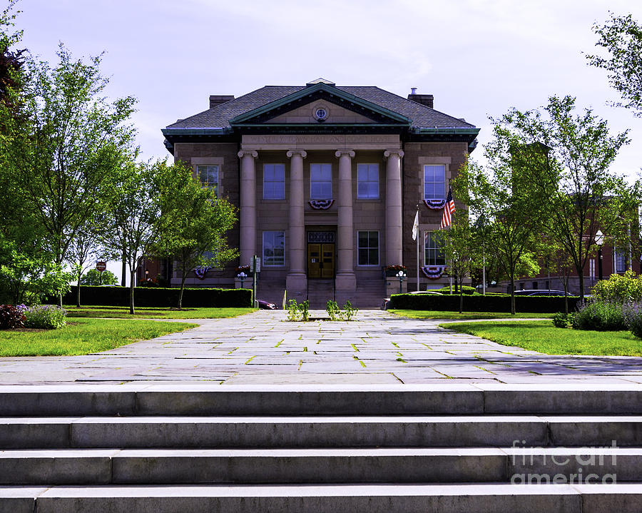 Summer Photograph - Westerly Town Hall by Joe Geraci