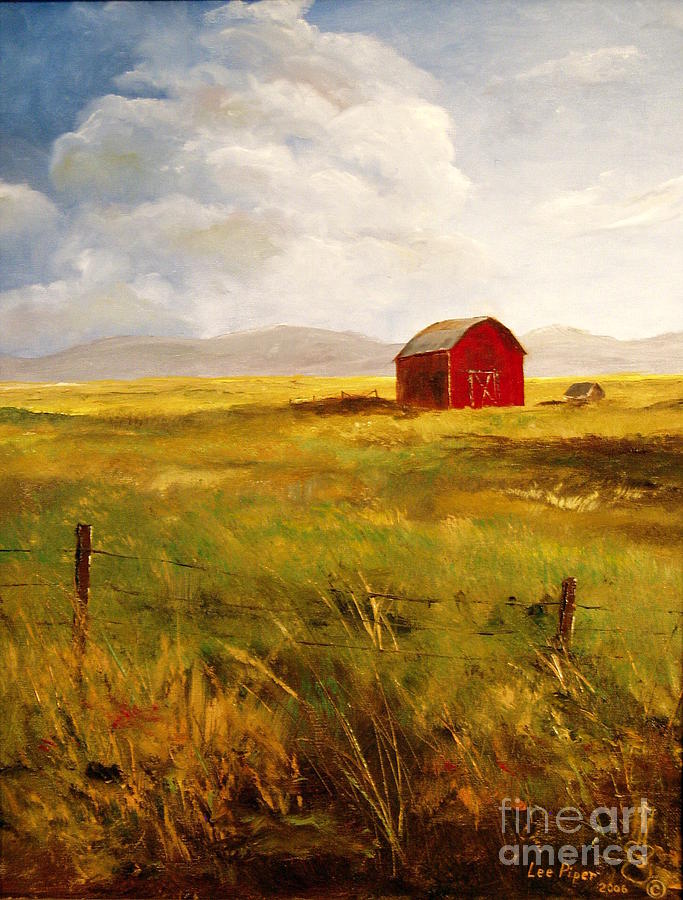 Western Barn Painting by Lee Piper