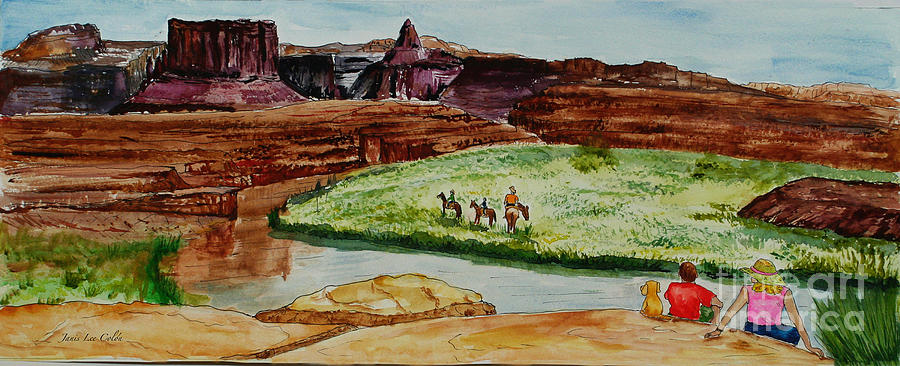 Western Canyons Painting by Janis Lee Colon