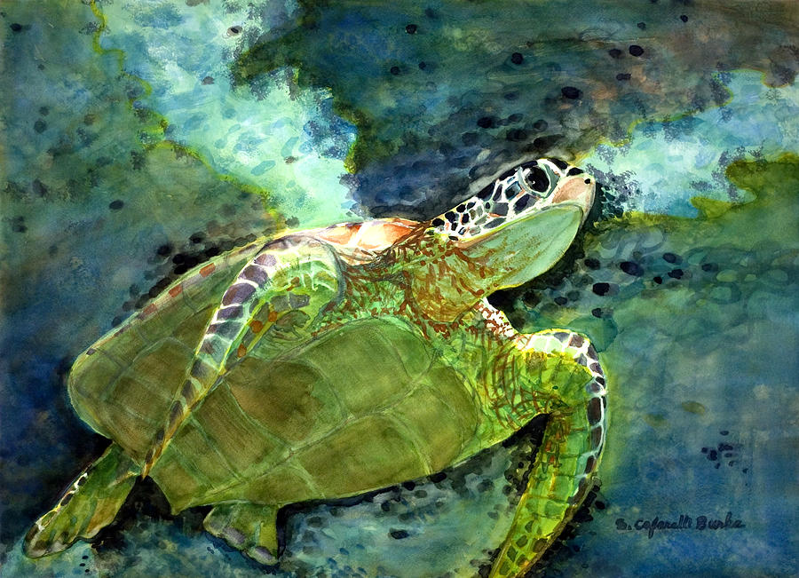 Animal Painting - Western Clan of the Turtle by Susan Cafarelli