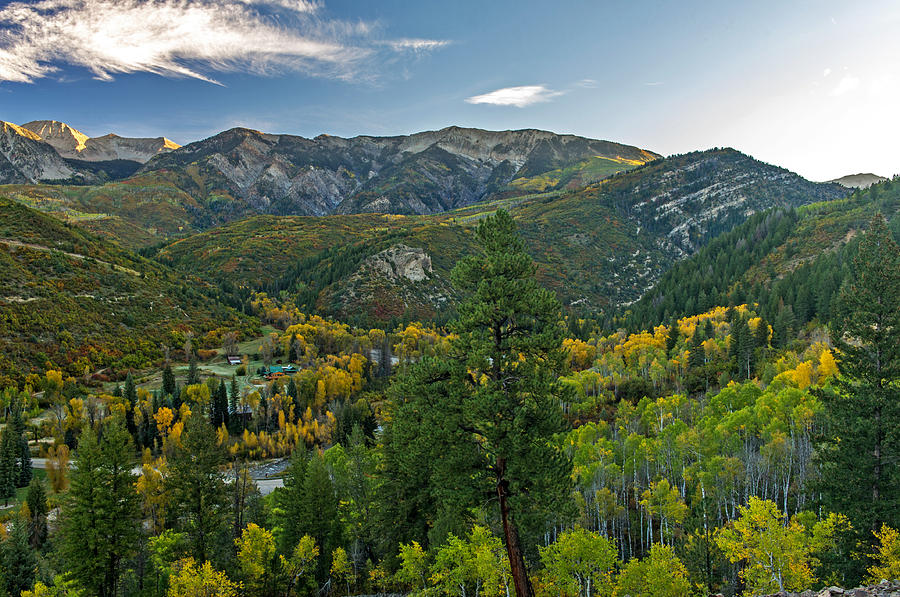 Western Colorado Village Surrounded By Aspens and Mountains Photograph by Willie Harper