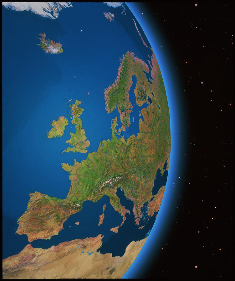 Western Europe Photograph by Science Photo Library Western Europe Photograph by Science Photo Library
