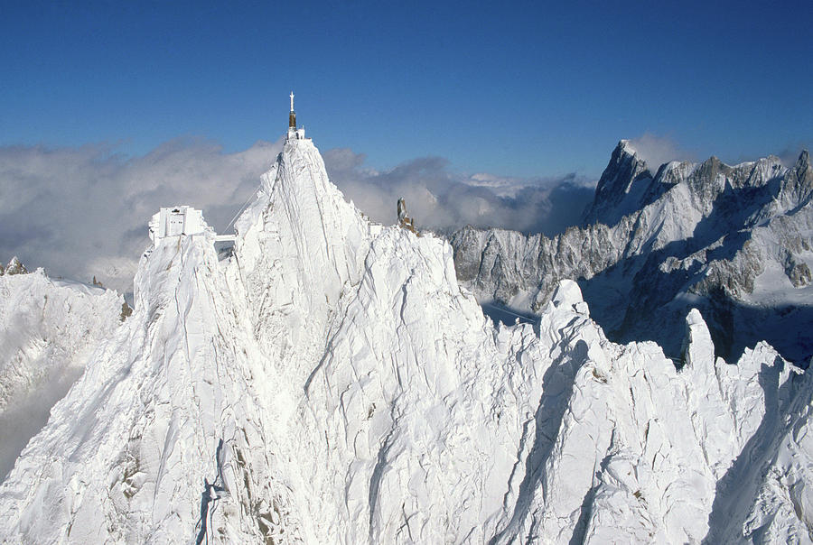 Western Face Of Aiguille Du Midi Photograph by Mario Colonel