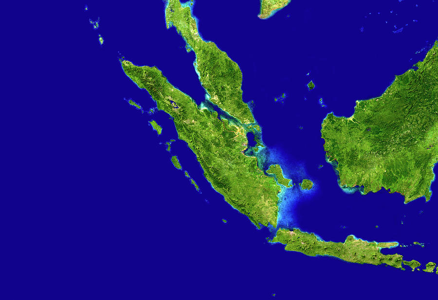 Western Indonesia And Malaysia Photograph by Nasa/science Photo Library