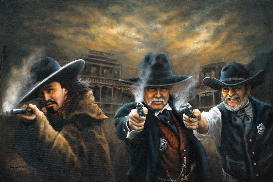 Western Justice Painting by Donna Hillman Walsh - Pixels