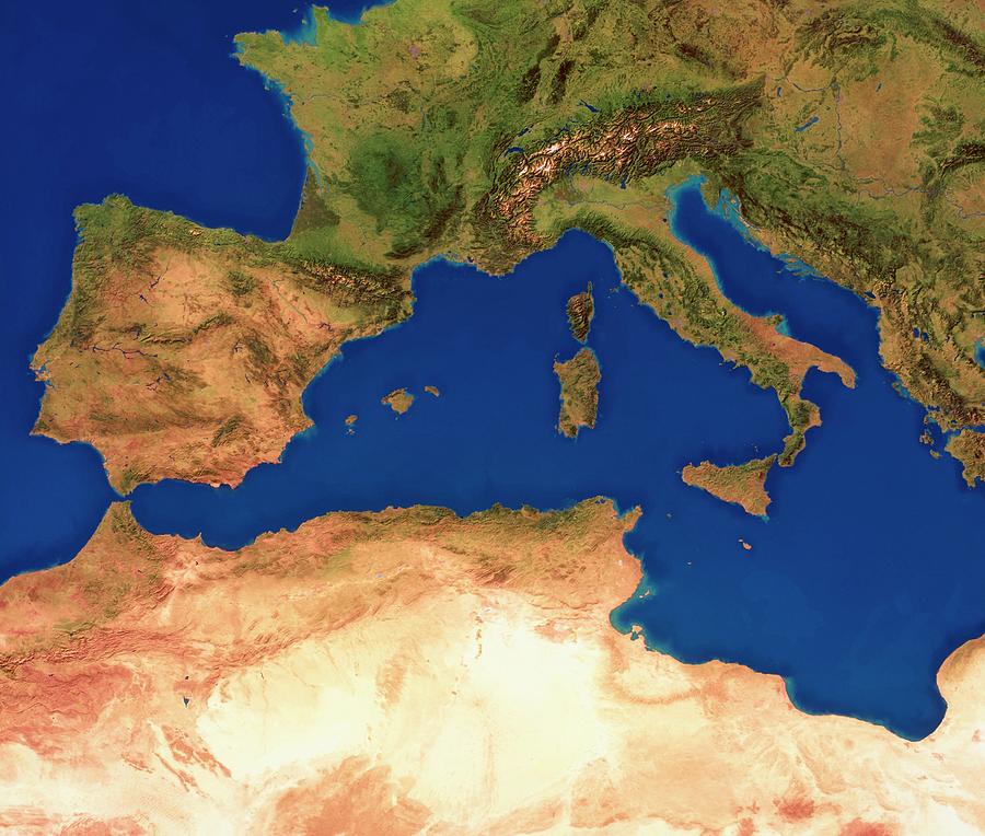 Western Mediterranean Photograph by Science Photo Library Western Mediterranean Photograph by Science Photo Library