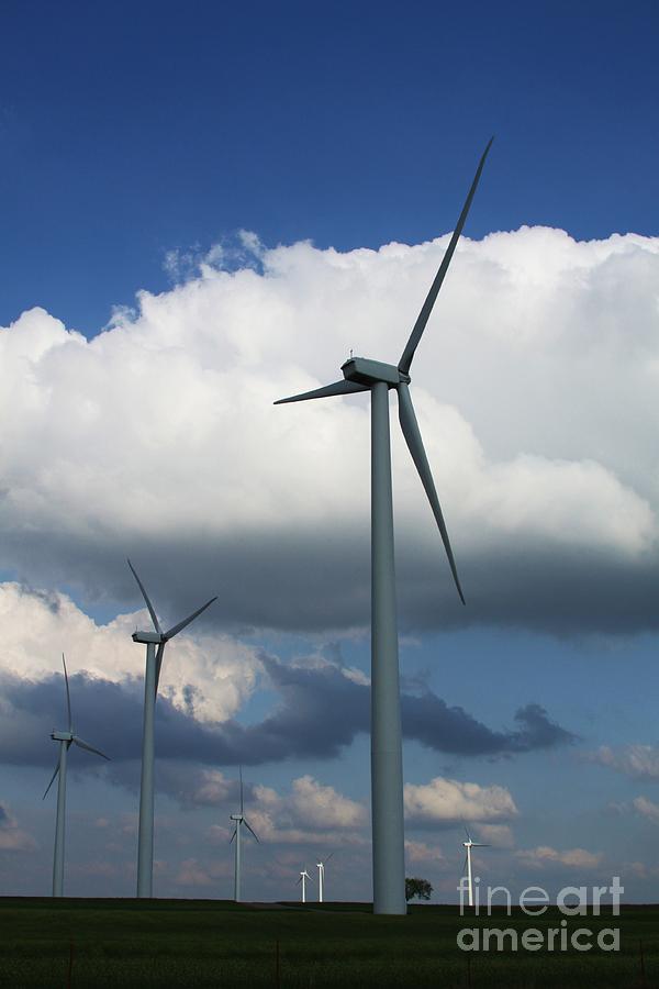 Western Oklahoma Wind Farm Photograph by Jim McCain