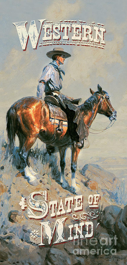 Horse Painting - Western State of Mind by JQ Licensing