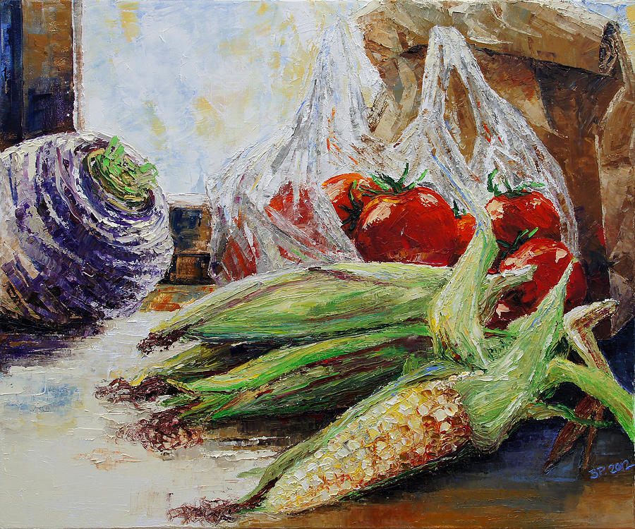 Western Style Cooking Painting by Barbara Pommerenke