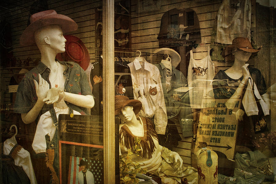 Nashville Photograph - Western Window Display in Nashville Tennessee by Randall Nyhof