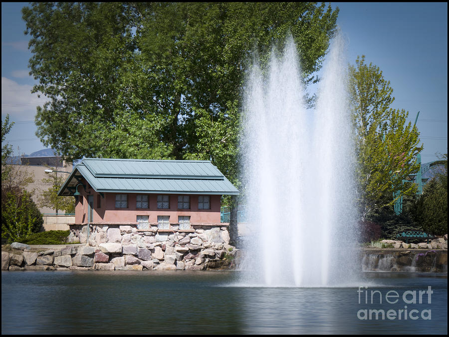 Westin Fountain and Pumphouse Photograph by Jon Munson II