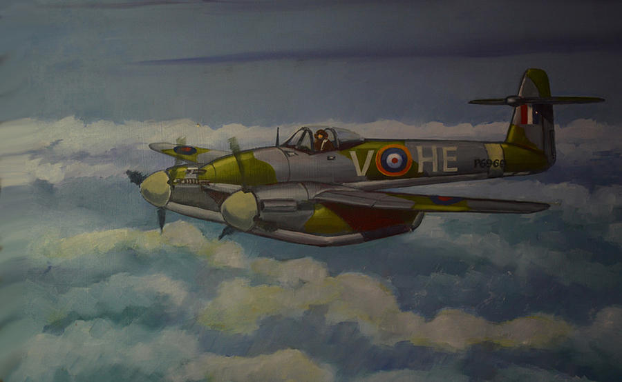Raf Fighter Command Painting - Westland Whirlwind by Murray McLeod