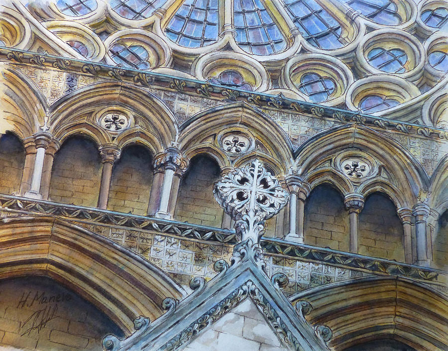 Westminster Abbey II Painting by Henrieta Maneva