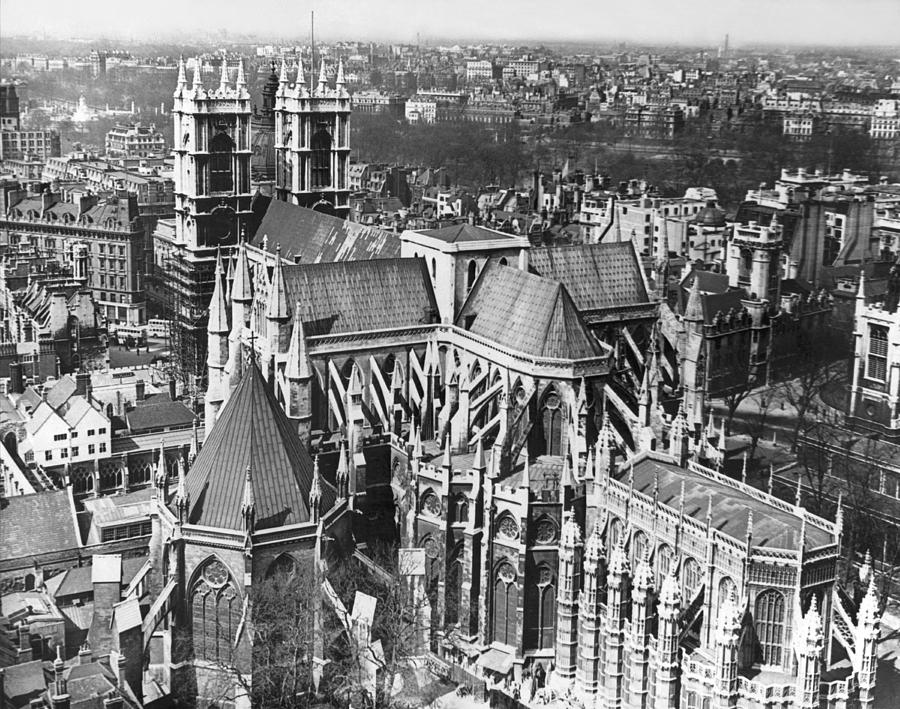London Photograph - Westminster Abbey In London by Underwood Archives