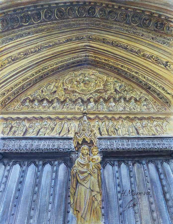 Westminster Abbey IV Painting by Henrieta Maneva