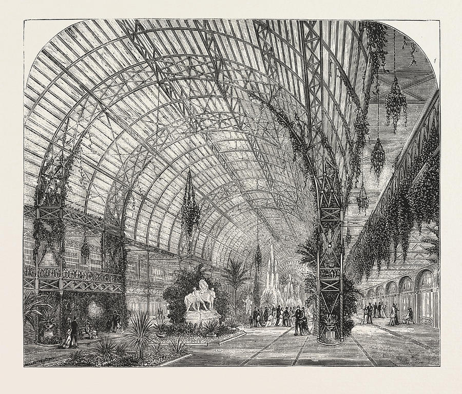 Westminster Aquarium And Winter Garden The Central Hall Drawing by ...