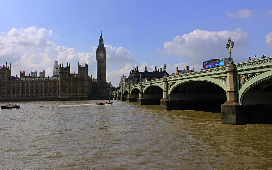Westminster Bridge and Big Ben Photograph by Nicky Jameson