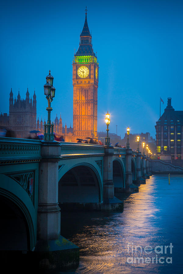 Westminster Bridge At Night by Inge Johnsson