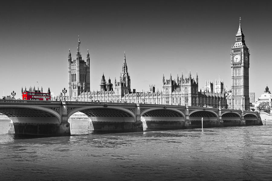London Photograph - Westminster Bridge by Melanie Viola