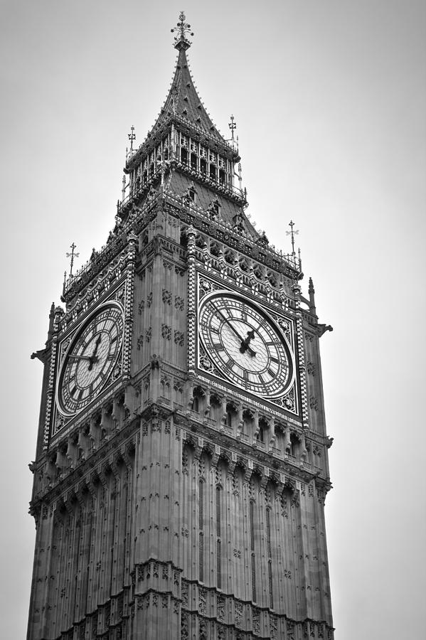 Westminster Clock Tower Photograph by Curtis Pattee - Fine Art America