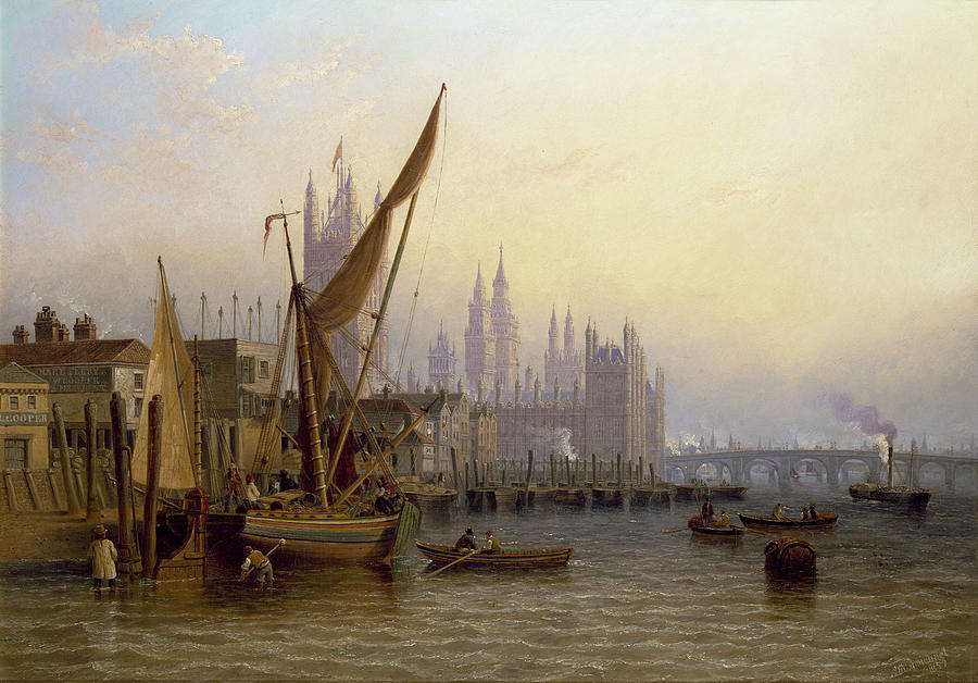 Westminster Painting by John Wilson Carmichael
