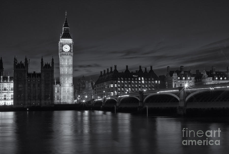 Westminster Twilight III Photograph by Clarence Holmes