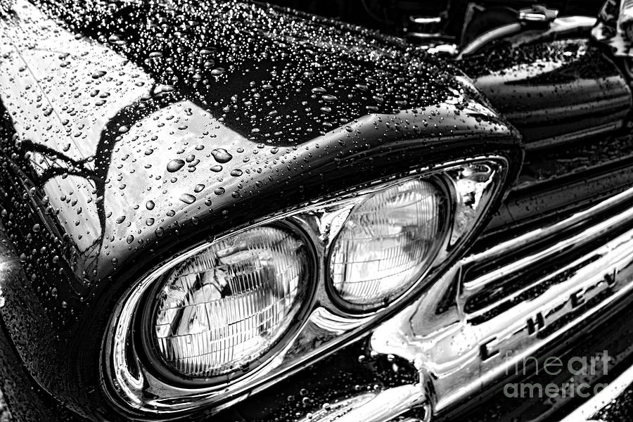 Wet Chevy Photograph by Olivier Le Queinec