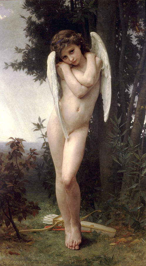 Nude Digital Art - Wet Cupid by William Bouguereau